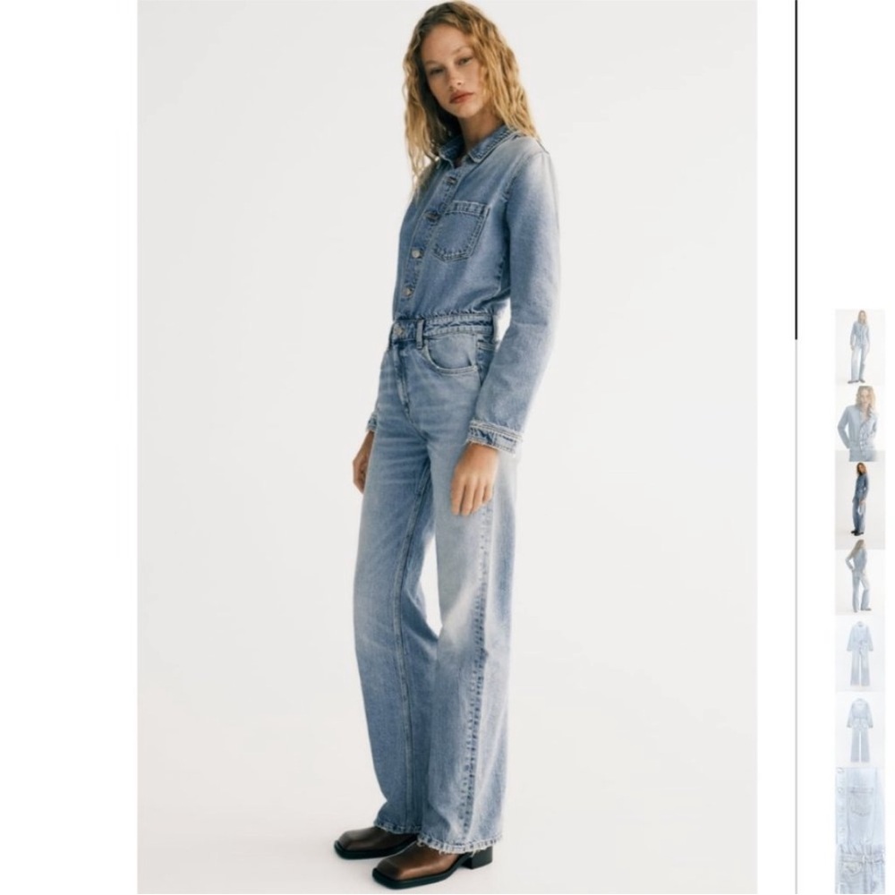 Zara denim jumpsuit